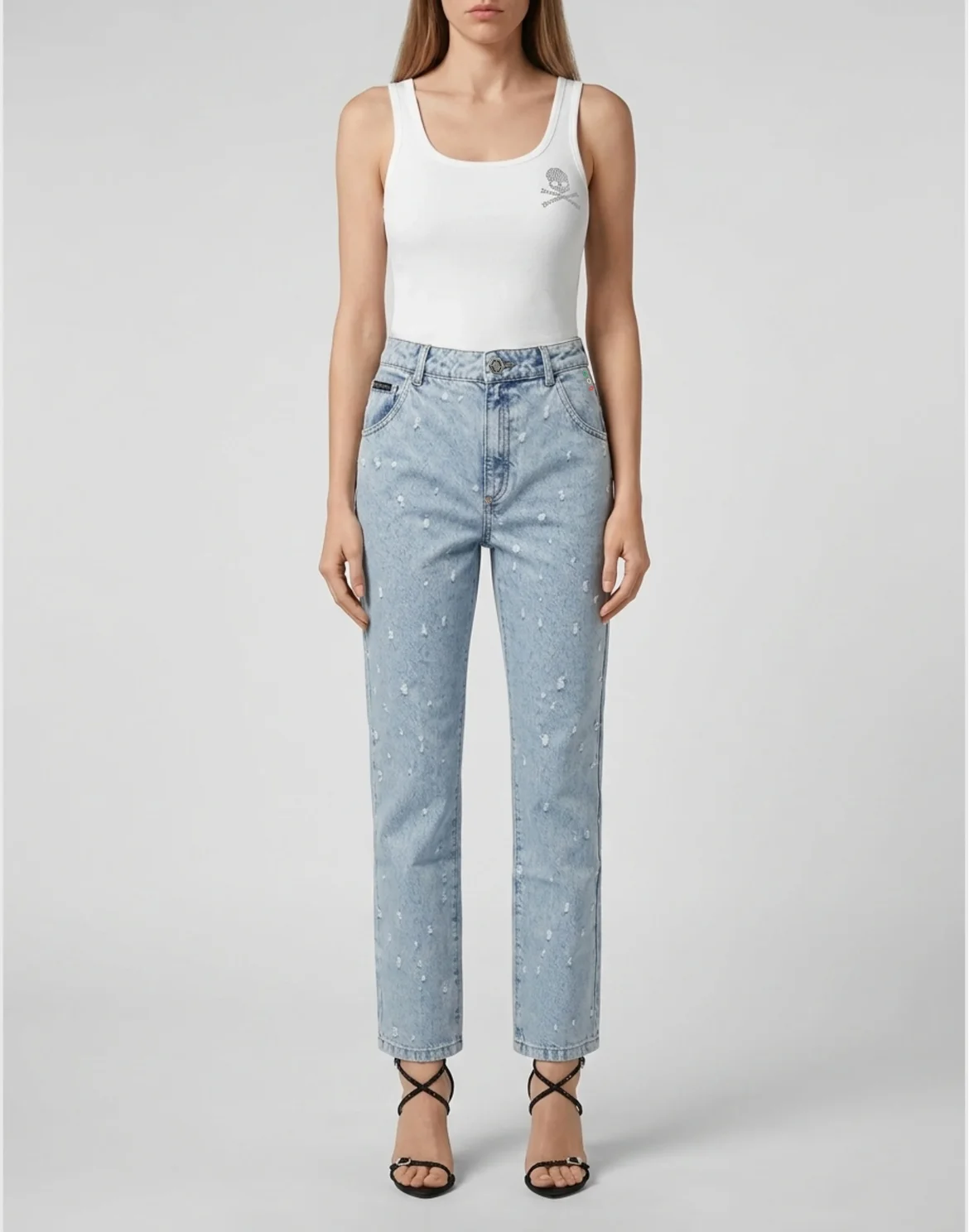 Straight Fit Jeans Mini Roedge, цвет: Голубой