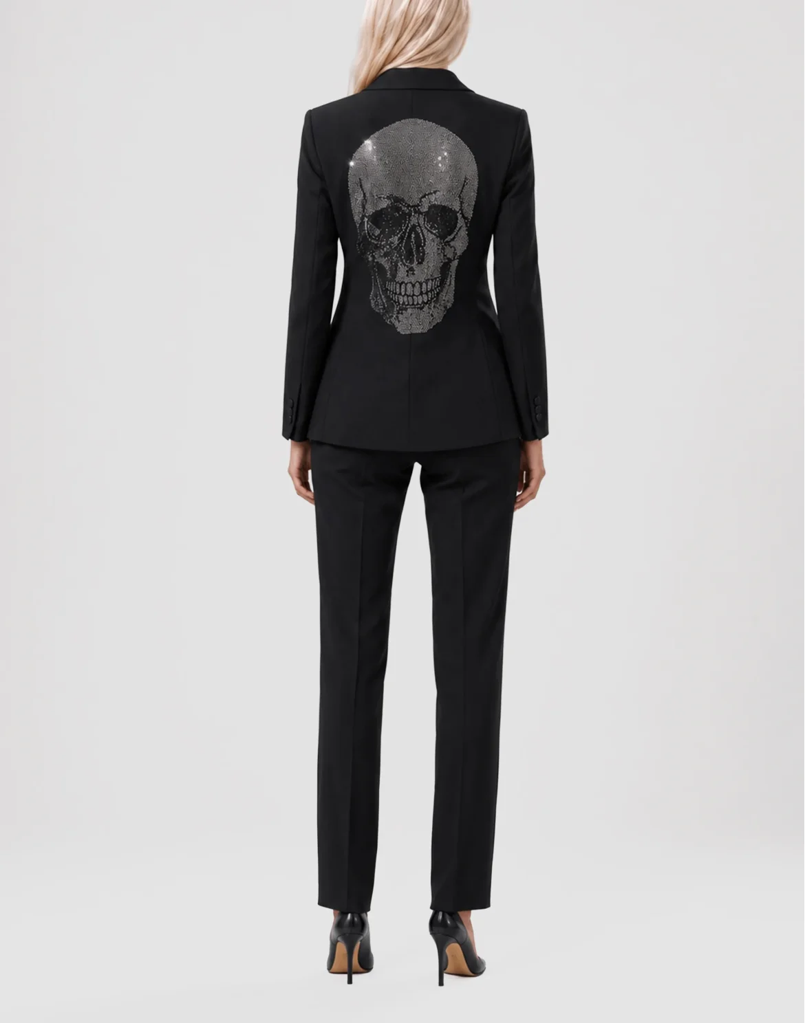 Single Breasted Fit Blazer Skull, цвет: Черный