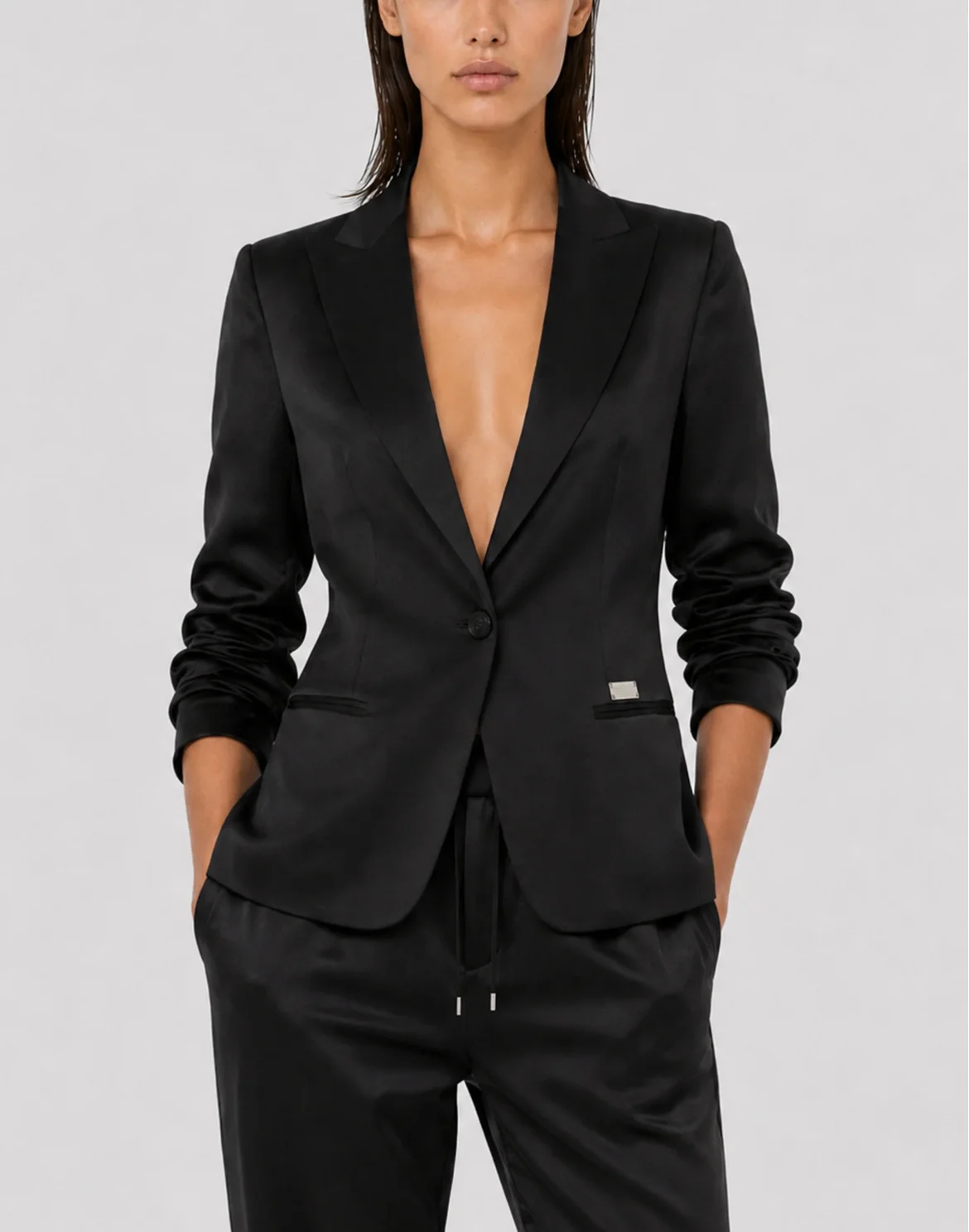 Cady Cargo Fit Blazer, цвет: Черный