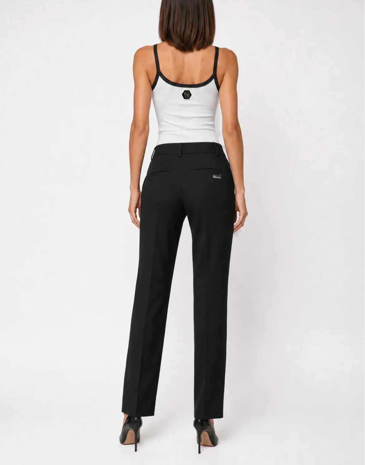 Trousers Straight Fit, цвет: Черный