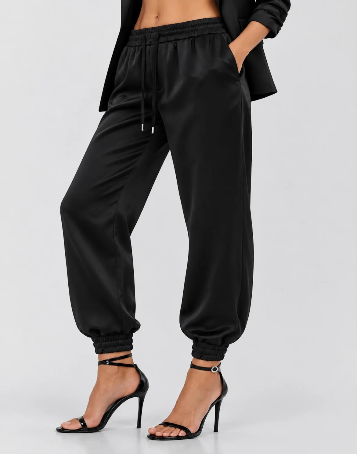 Cady Jogging Trousers Cargo Fit, цвет: Черный