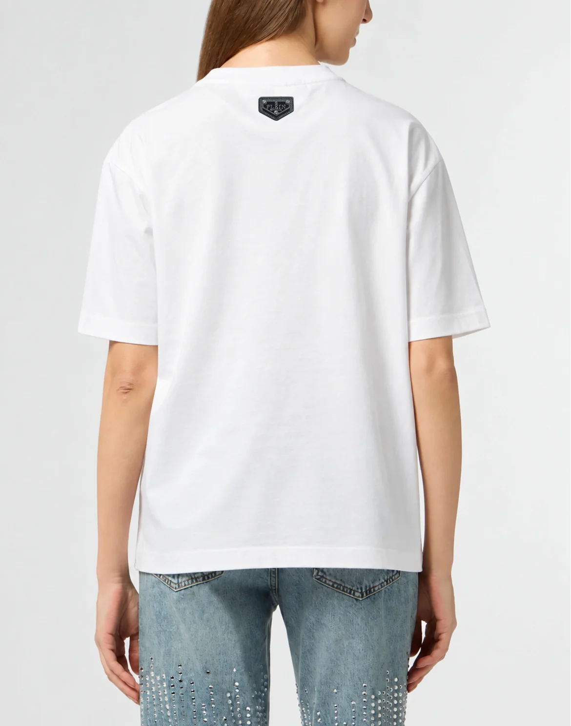 Small Cherries Strass Man Fit Roundneck T-Shirt SS, цвет: Белый