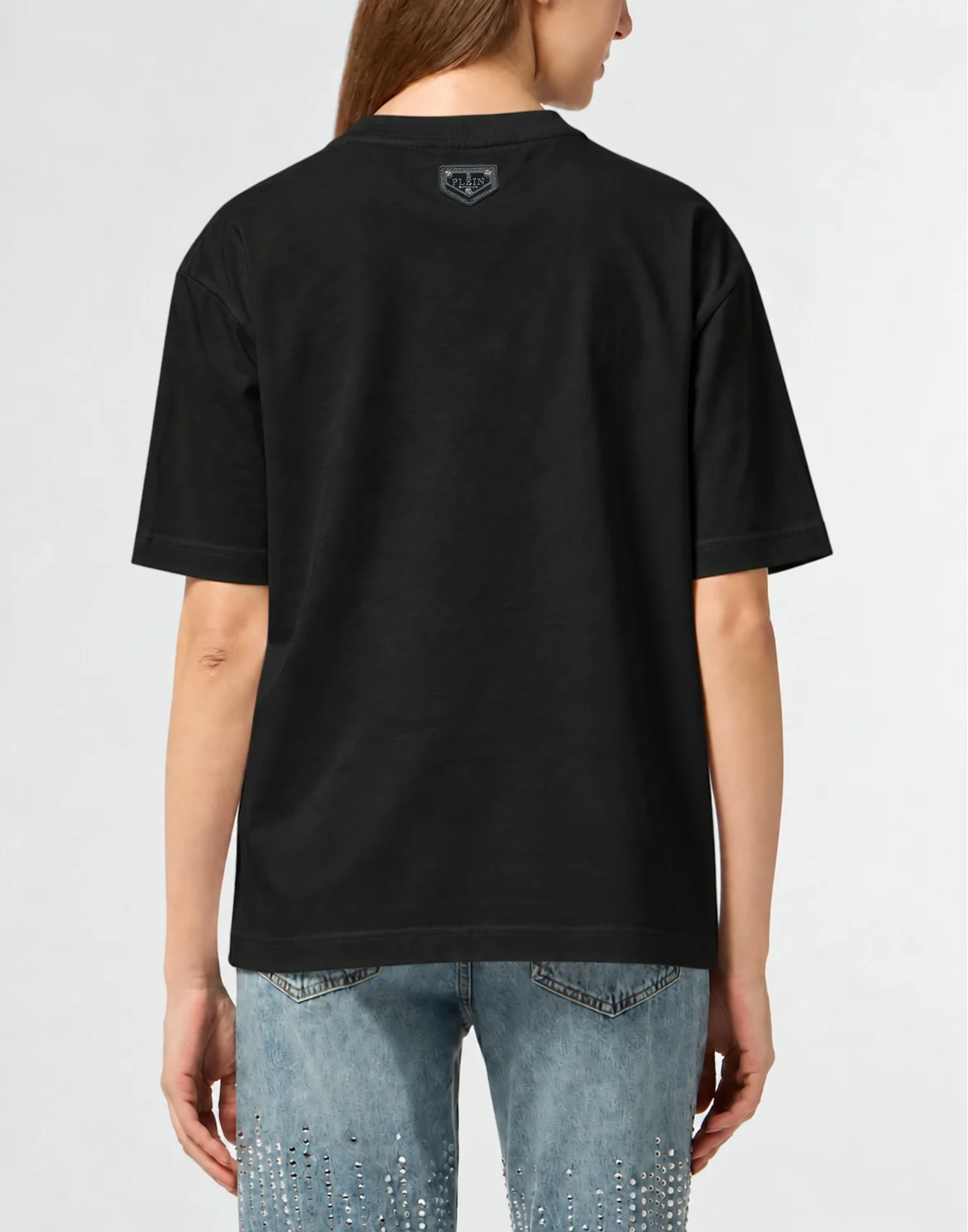 Small Cherries Strass Man Fit Roundneck T-Shirt SS, цвет: Черный