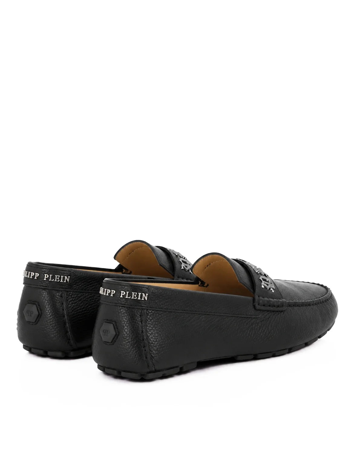 Driver Moccasin Deer Leather Print, цвет: Черный