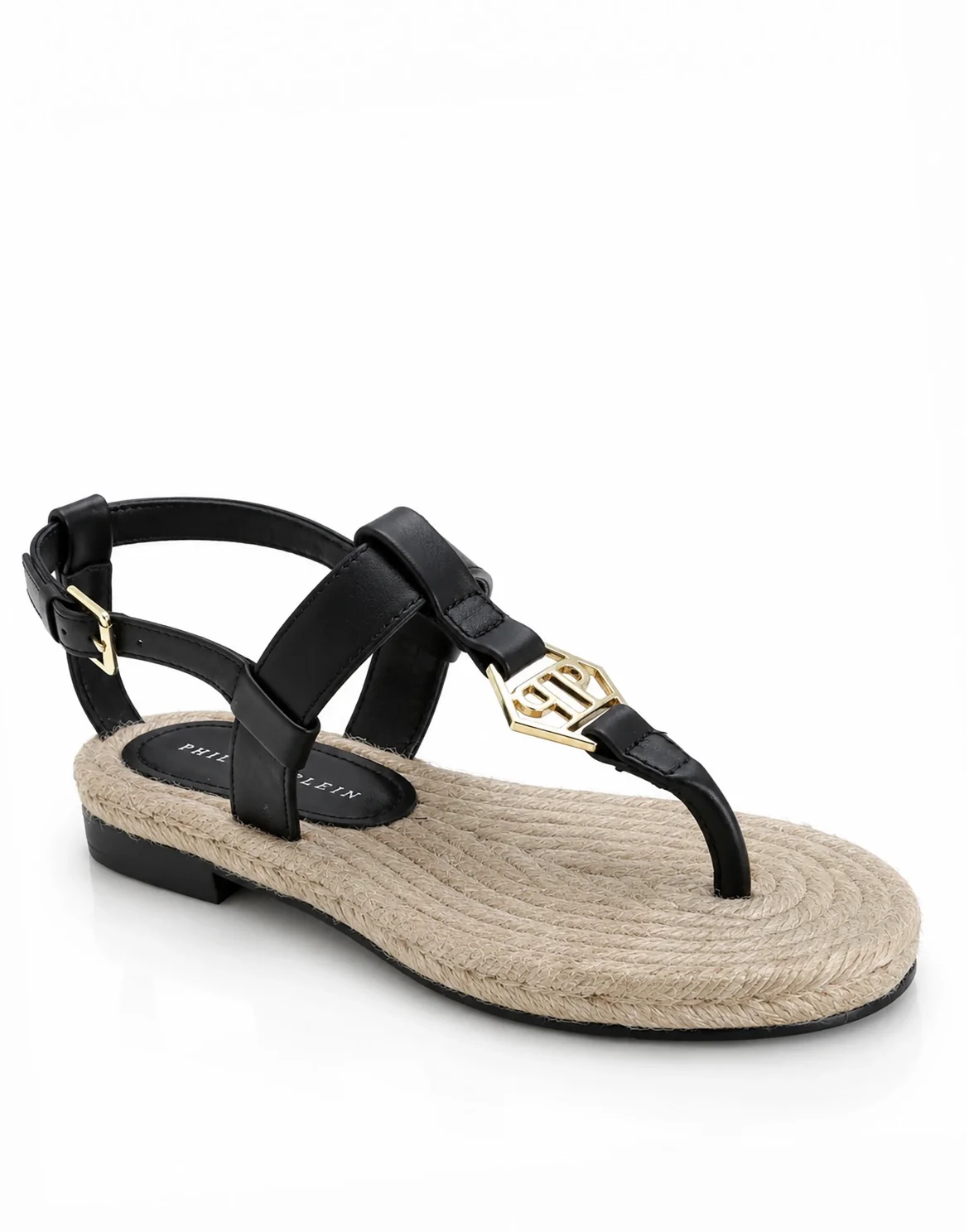 Nappa Sandals Rope Hexagon, цвет: Черный