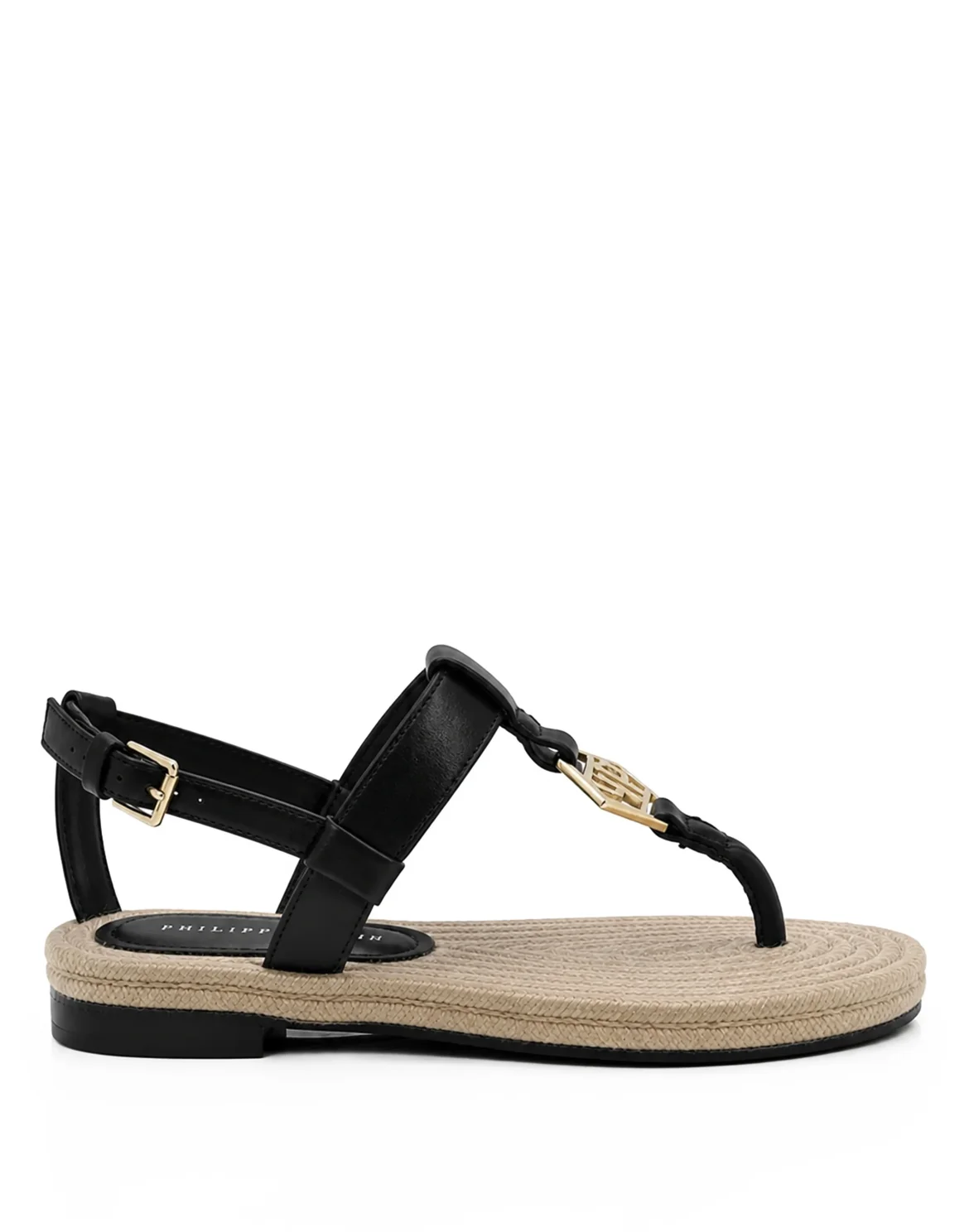 Nappa Sandals Rope Hexagon, цвет: Черный