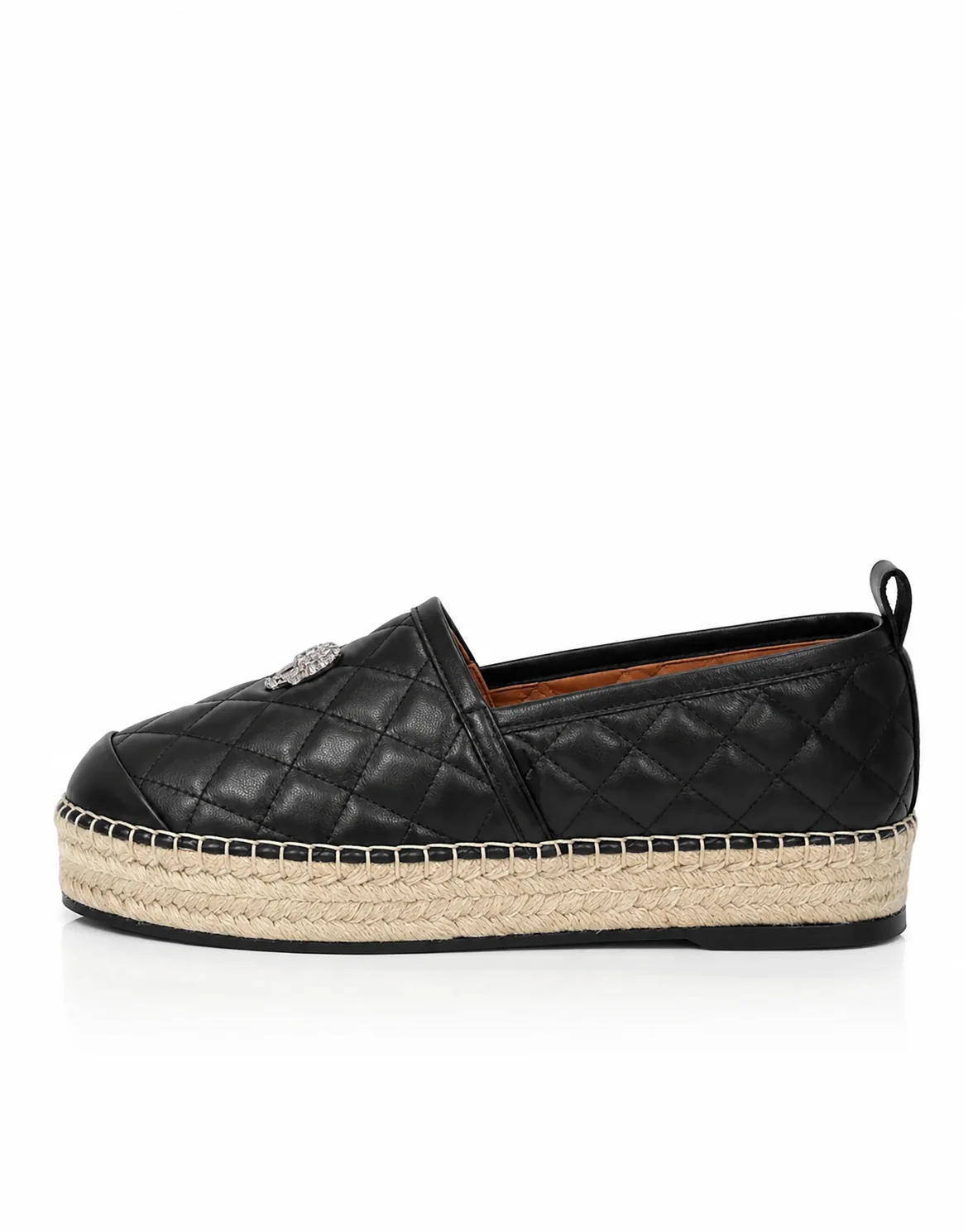 Espadrillas Matelasse Skull, цвет: Черный