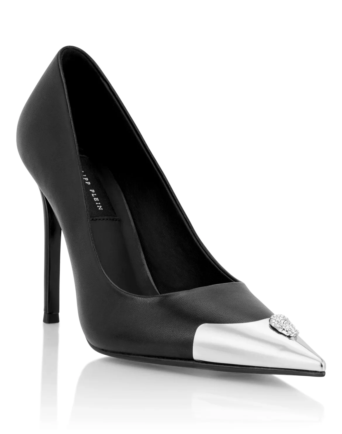 Nappa Decollete Hi-Heels Pump H105 Skull Toe, цвет: Черный