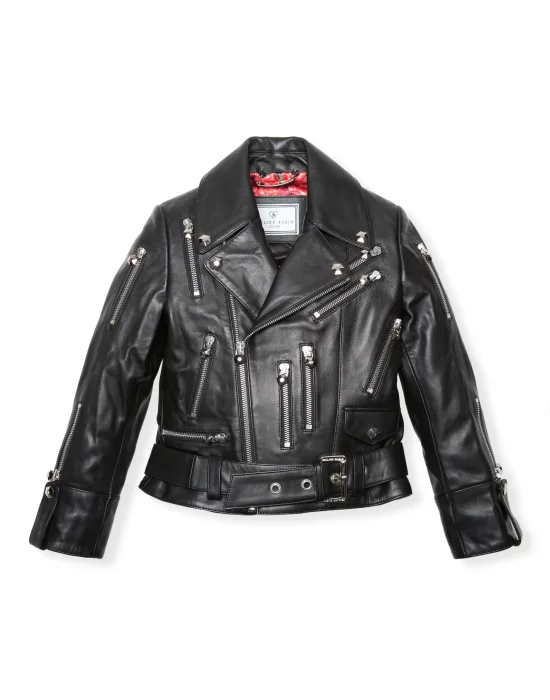 Leather Biker "Ibbie" Zipped