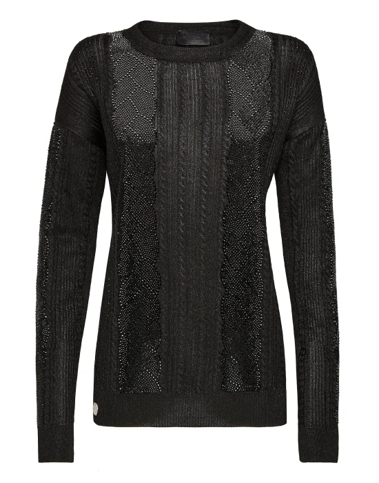 Pullover Round Neck LS Crystal