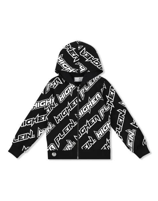 Hoodie Sweatjacket Space Plein