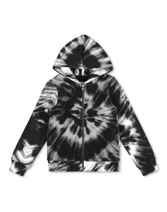 Hoodie sweatjacket Stones Tie dye