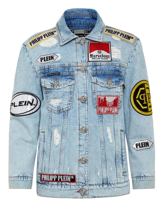 Denim Jacket stones Oversize Marvelous