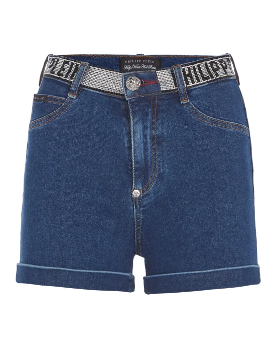 Denim High Waist Hot pants Philipp Plein TM