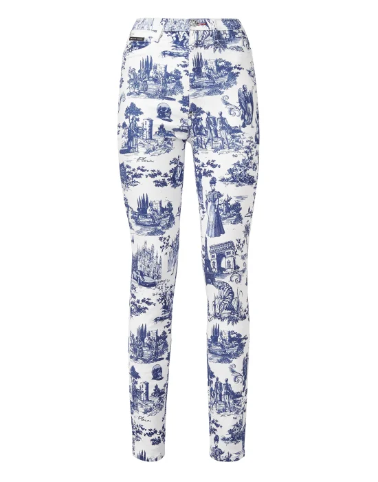 Denim Super High Waist Jegging Print En PLEIN air