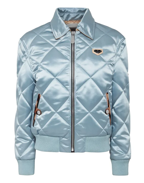 Nylon Quilted Bomber Iconic Plein