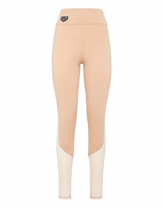 Super High Waist Leggings Studs Iconic Plein