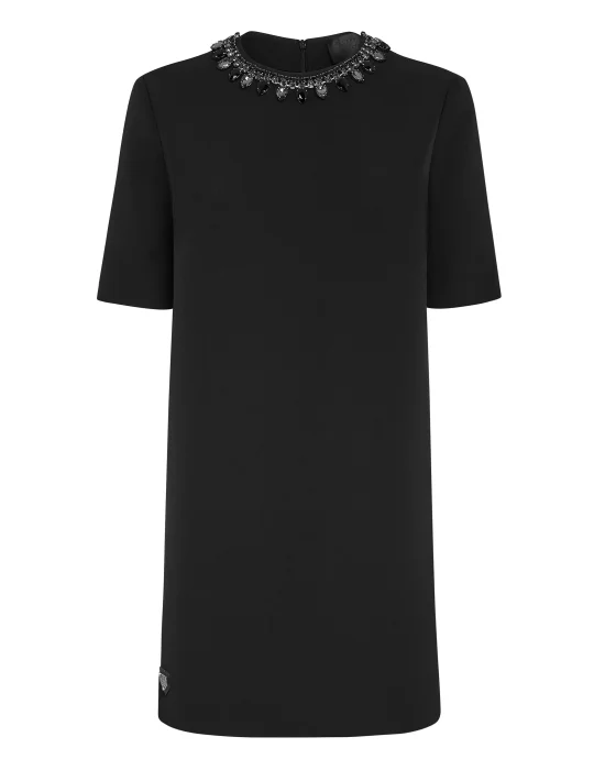 Cady T-shirt Dresses Crystal Chain