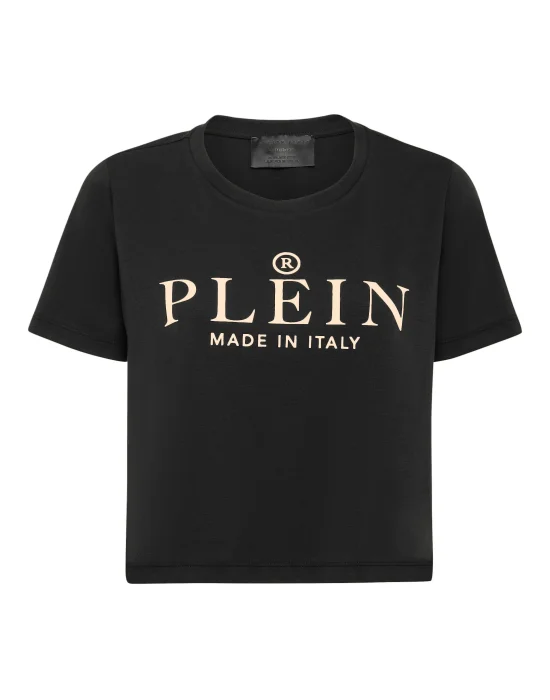 T-shirt Round Neck SS Crop Iconic Plein