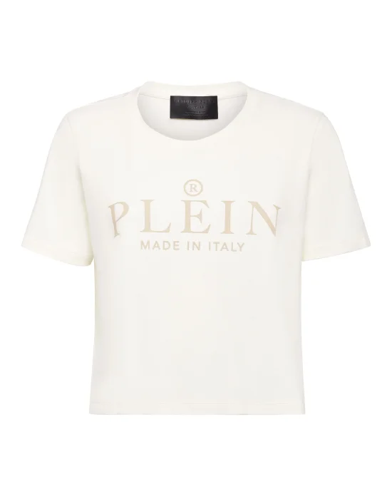 T-shirt Round Neck SS Crop Iconic Plein