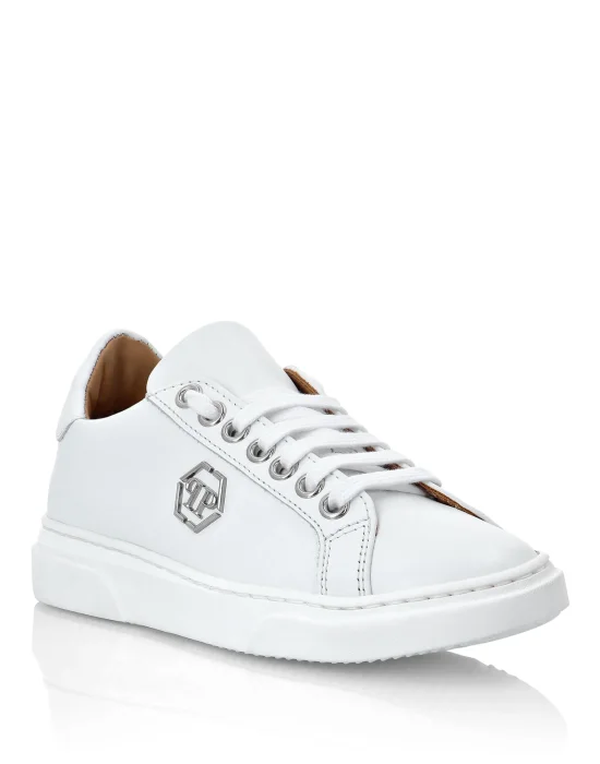Leather Lo-Top Sneakers Hexagon