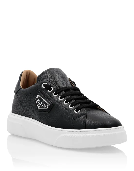Leather Lo-Top Sneakers Iconic Plein