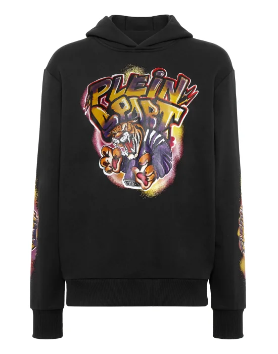Hoodie sweatshirt Graffiti Tiger