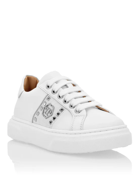 LEATHER LO-TOP SNEAKERS THE PLEIN ORIGINAL