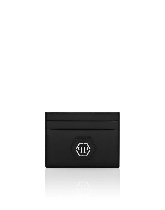 Leather Credit Cards Holder Hexagon