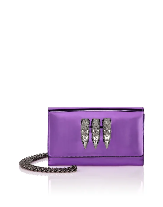 Mirror Leather Clutch