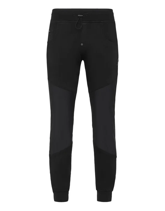 Denim Jogging Trousers Constructed