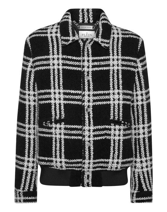 Alpaca Wool Bomber Gothic Plein