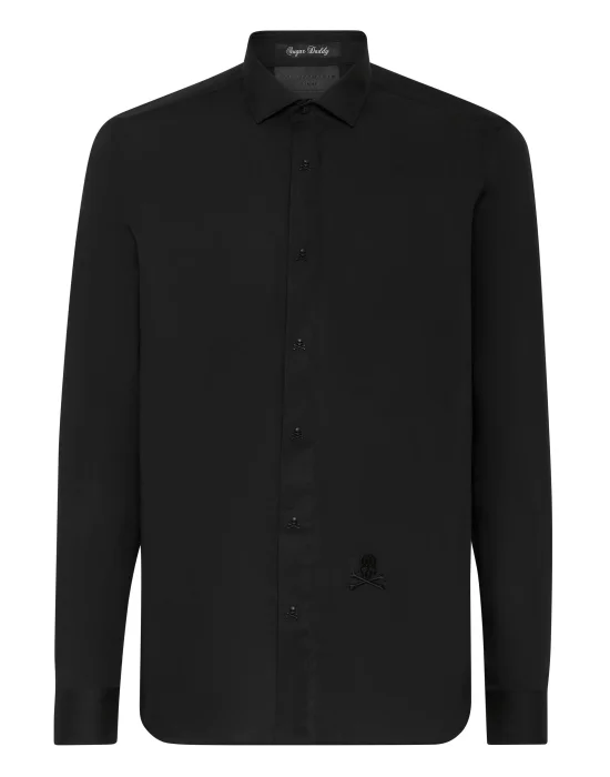 Shirt Sugar Daddy Cut LS Skull&Bones