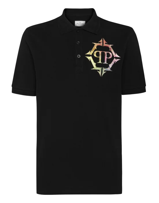 Slim Fit Polo Shirt Chrome