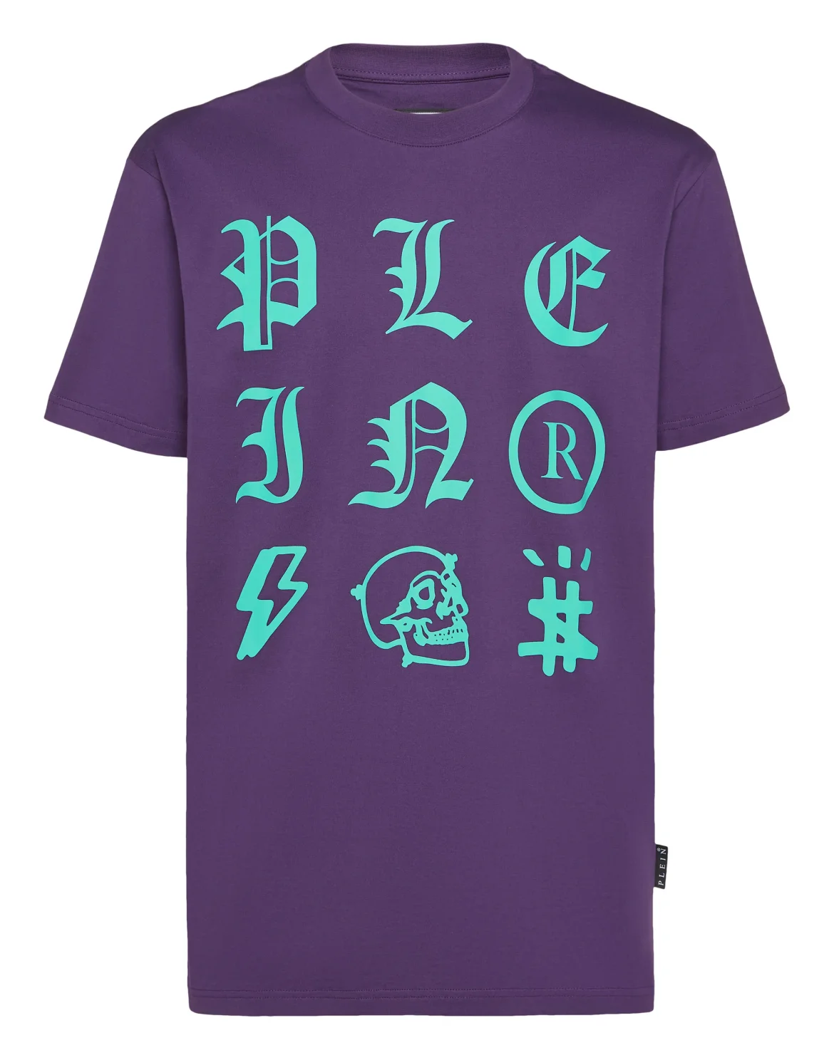 T-shirt Round Neck SS Gothic Plein, цвет: Фиолетовый