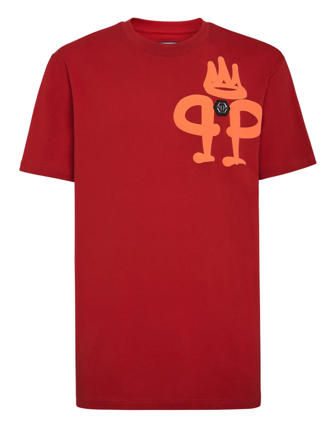 T-shirt Round Neck SS Iconic Plein, цвет: Красный