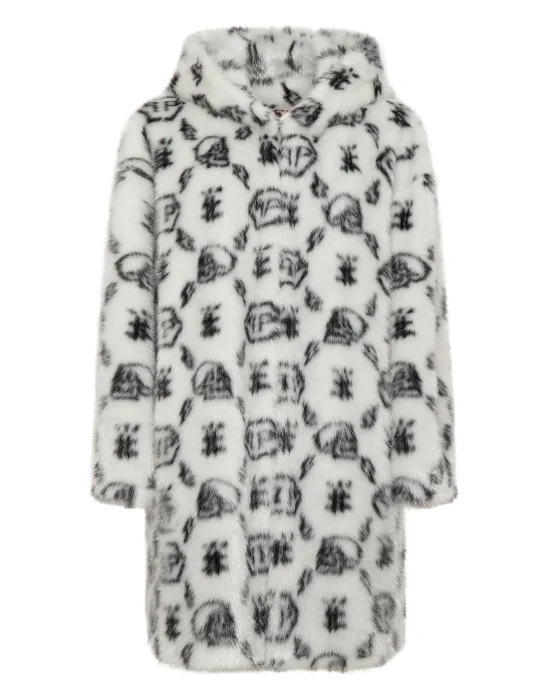 Eco Fur Coat Long Monogram
