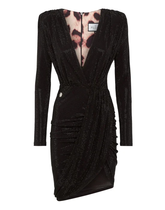V-Neck Mini Dress