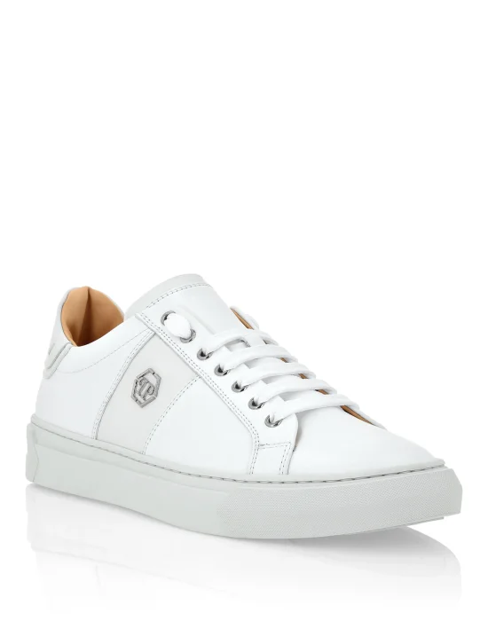Leather Lo-Top Sneakers Hexagon
