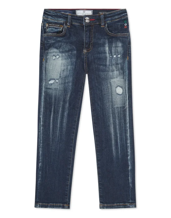 Super Straight Cut Trousers Skull&Bones