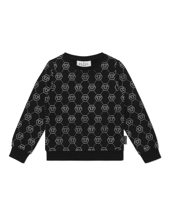 Sweatshirt LS Strass Monogram