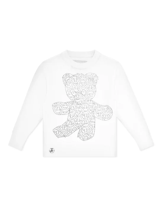 Pullover Round Neck LS Teddy Bear