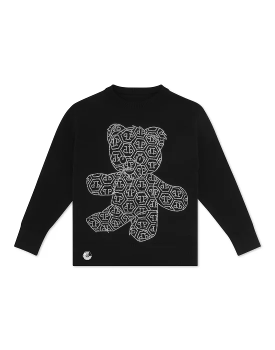 Pullover Round Neck LS Teddy Bear