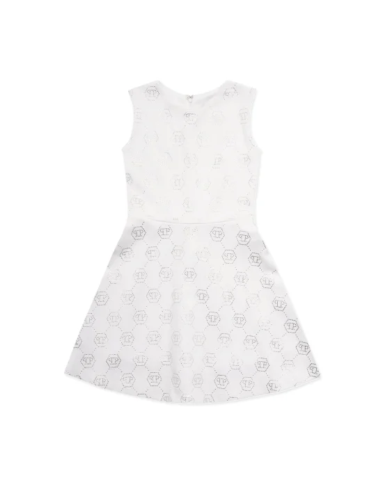 Duchesse Doll Midi Dress Strass Monogram