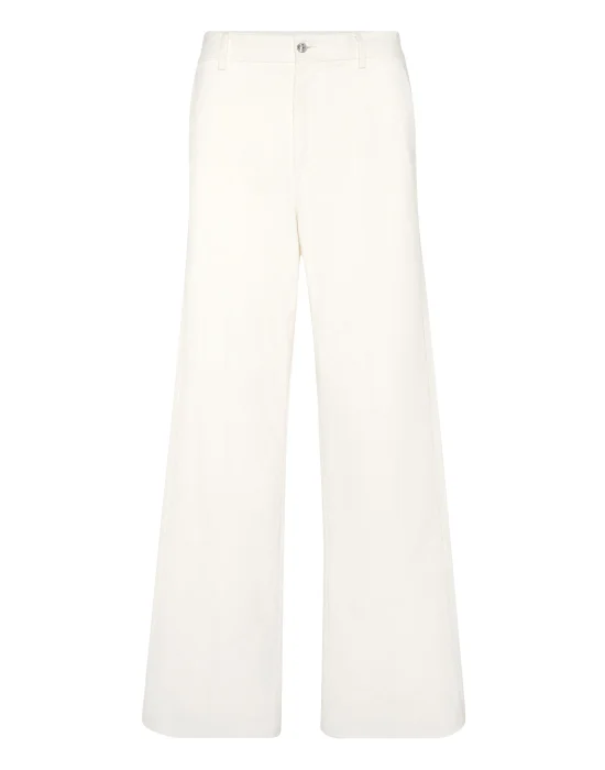 Velvet Wide Leg Trousers