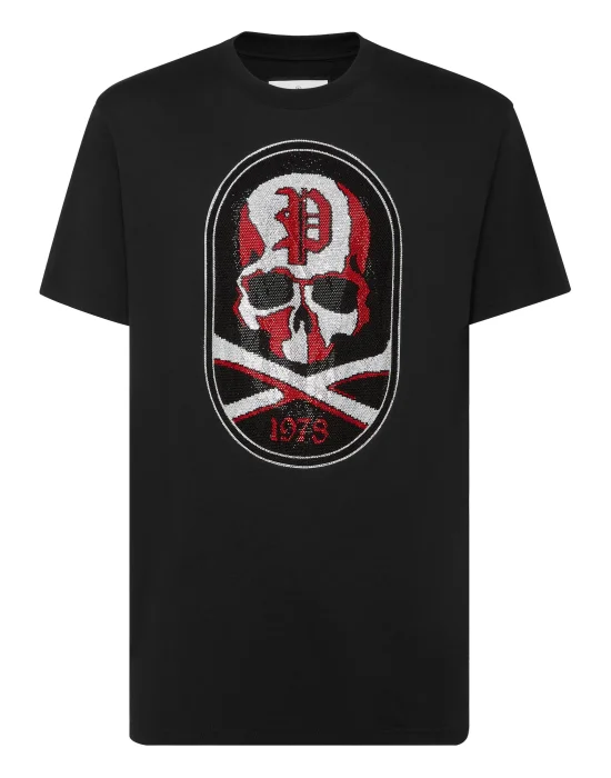 T-shirt Round Neck SS With Patch Skull&Bones