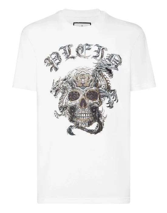 T-shirt Round Neck SS Stones Skull