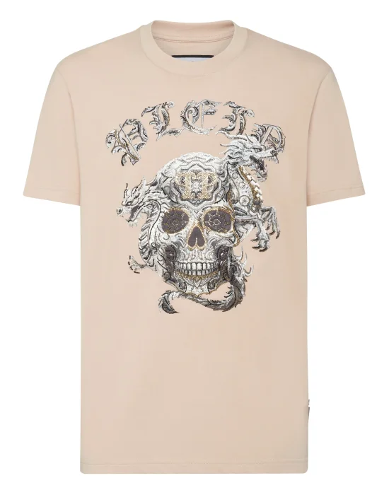 T-shirt Round Neck SS Stones Skull