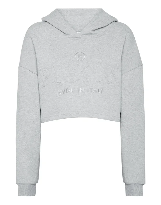 Cropped Hoodie Sweatshirt