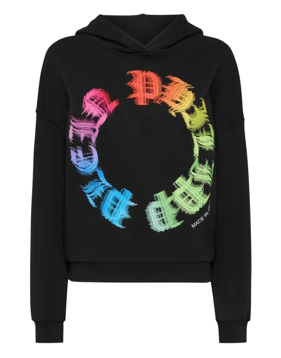 Hoodie Sweatshirt Reinbow Gothic Plein